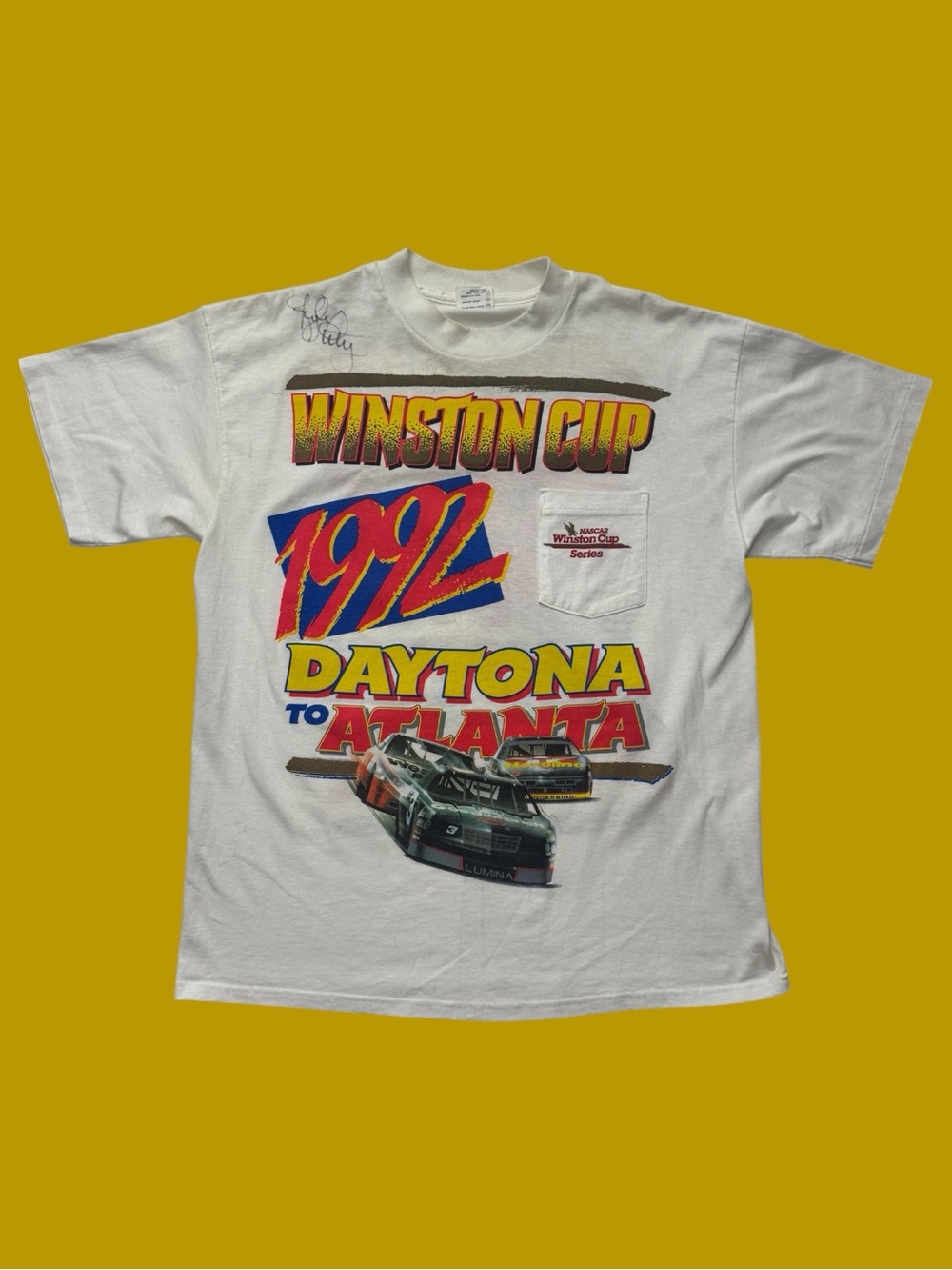 Vintage 90’s Winston Cup Kyle Petty Autographed Tee